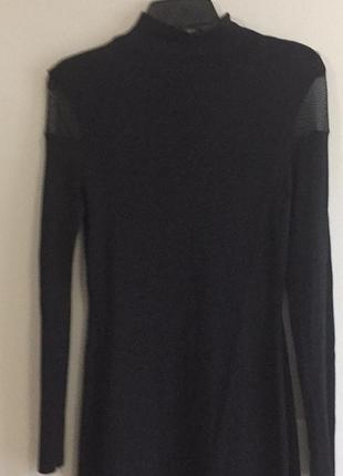 Платье трикотажное ralph lauren с прозрачными вставками по плечам l -50р2 фото