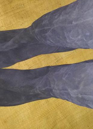 40р-26 см замша синие сапоги bata made in italy4 фото