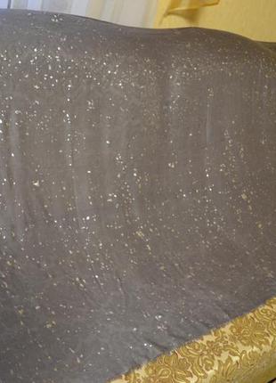 Vip шикарний обладнаний індійський шарф палантин "східна ніч" 200*105см lilly black4 фото
