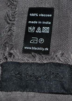 Vip шикарний обладнаний індійський шарф палантин "східна ніч" 200*105см lilly black5 фото