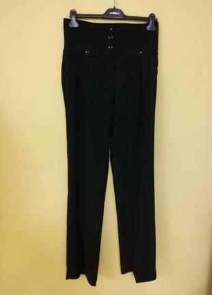 Чорні широкі штани палаццо висока талія riani раз.38