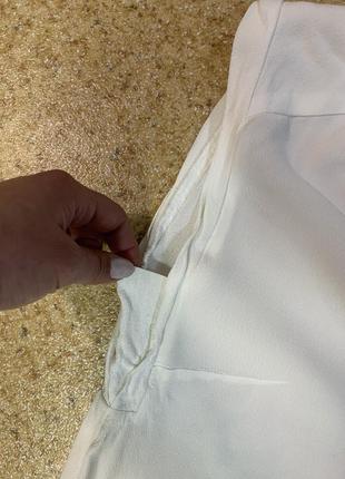 Базова/біла/річна/блузка/з вишивкою/без рукавів/ошатна2 фото