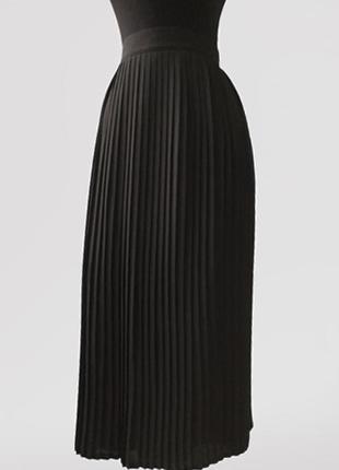 +красивая юбка с мелкой плисировкой на подкладке vera mont, германия (длина 75 см)