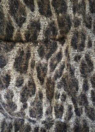 Пиджак zara пальто жакет шерсть альпака 🦙 лана леопардовый2 фото