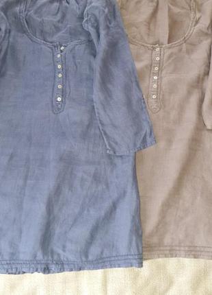 Блуза 2 цвета,100% лен 2