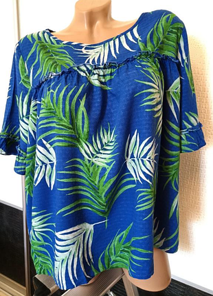 Блуза летняя с  принтом сафарі marks & spencer можна для вагітних