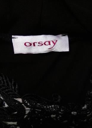 Короткое трикотажное черное домашнее платье халат orsay с кружевом/халатик-рубашка с рукавами5 фото