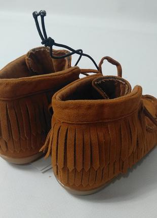 Ботинки для девочки с бахрамой kiabi 25,27 размер3 фото