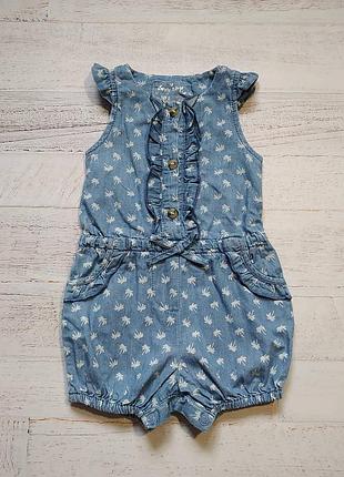 Ромпер з тонкого джинса на 6-9 міс.