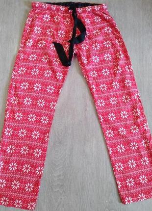 Домашние хлопковые штаны pink. размер xs. 100 % cotton1 фото