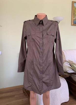 Красивое платье-сафари