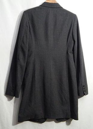 Donna karan, жакет пиджак сюртук шерсть серый, made in italy3 фото