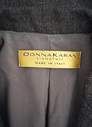 Donna karan, жакет пиджак сюртук шерсть серый, made in italy5 фото