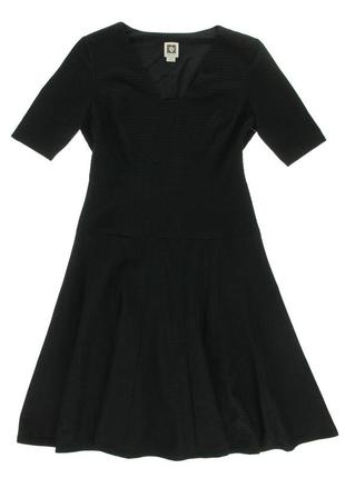Черное платье а-силуэт с вырезом на 46-48 р9 фото