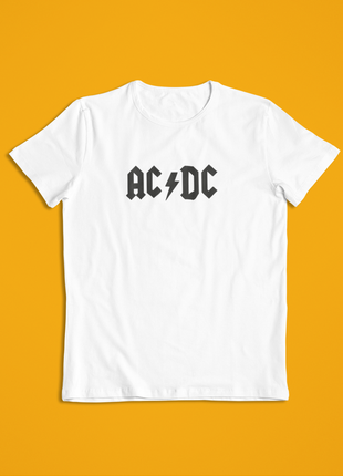 Мужская футболка белая acdc