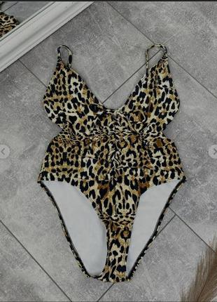 Сексуальный леопардовый купальник5 фото