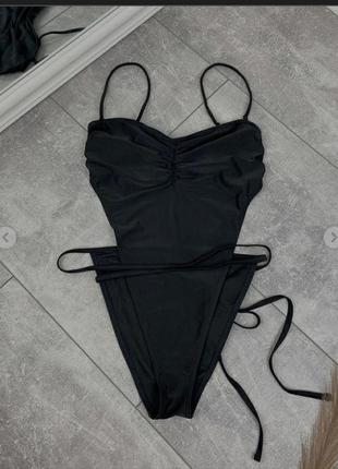 Сексуальный чёрный купальник  lux palm5 фото