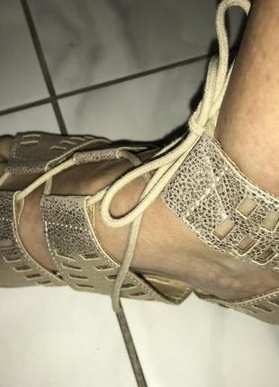 “римские" золотистые сандалии размер 40/41 9 стелька 26 см8 фото