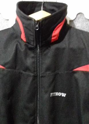 Куртка-ветровка fitnow super windstopper велосипедная, беговая.3 фото