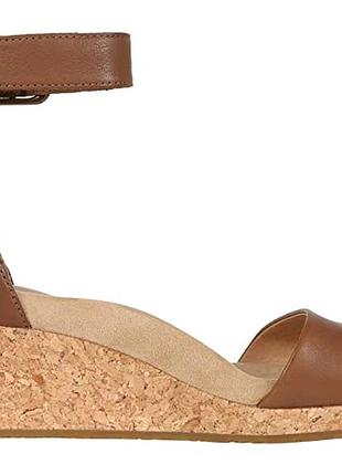 Босоножки ugg zoe ii leather wedge sandals8 фото