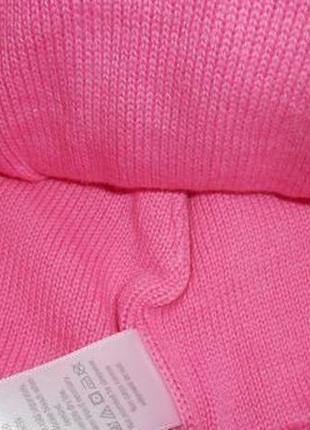Детская розовая шапка с совой для девочки 18-24 gymboree оригинал5 фото