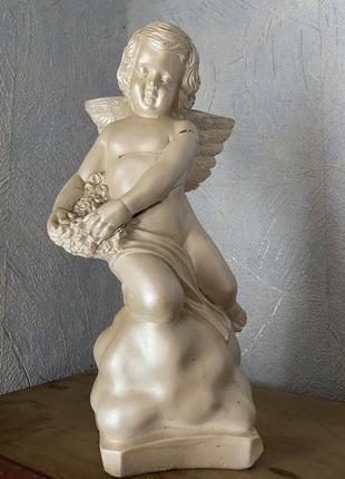 Статуетка скарбничка ангел біла висока 32см