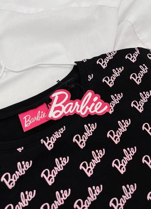 Новый чёрный лонгслив barbie / кроп-топ с длинным рукавом барби, кофта, свитер6 фото