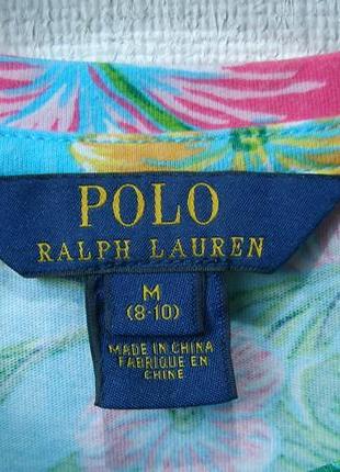 Платье футболка с тропическим рисунком от polo ralph lauren оригинал! р.м 8-104 фото