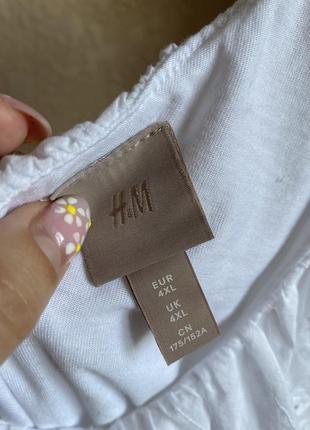 Белая натуральная майка 26-28р h&m3 фото