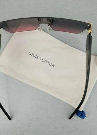 Окуляри в стилі louis vuitton  маска жіночі сонцезахисні фіолетово рожеві5 фото