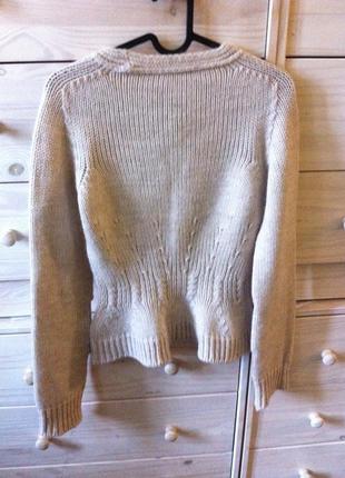 Уникальный свитер без швов италия альпака+ лама 8-10 с баской3 фото