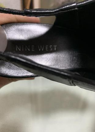 Шикарные туфли nine west, натур кожа, 38,5/39размер8 фото