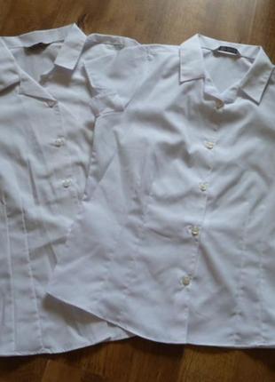 Marks&spencer новая белая блузка, школьная рубашка на 10-11 лет1 фото