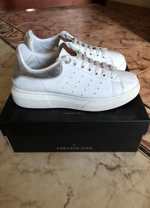 Білі кеди шкіра за типом alexander mcqueen