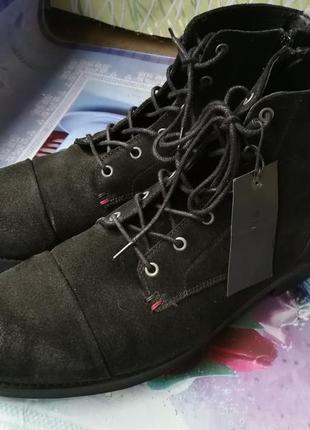 Мужские черные замшевые ботинки bianco1 фото
