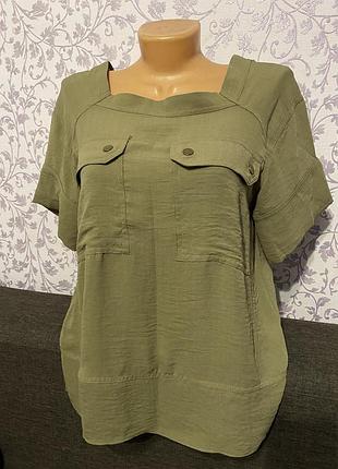 Блуза цвета хакки