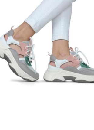 Кожаные кроссовки р.36,37