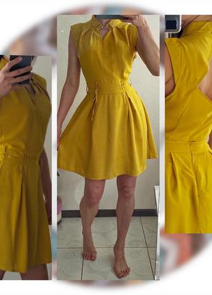 Сукня міні літній з красиврй спинкою