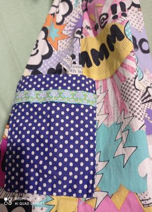 Х7. хлопковое летнее цветное платье на девочку сарафан на девочку плотный хлопок  betsy creations4 фото