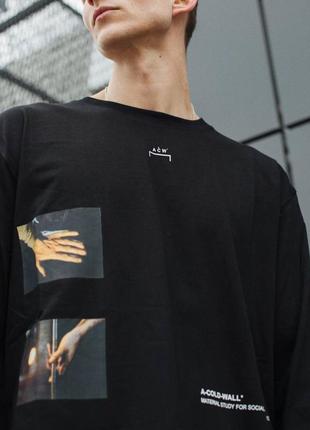 A-cold-wall* glass photo-print long sleeved t-shirt black4 фото