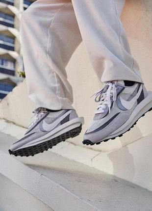 Кросівки nike ld waffle sacai summit white1 фото