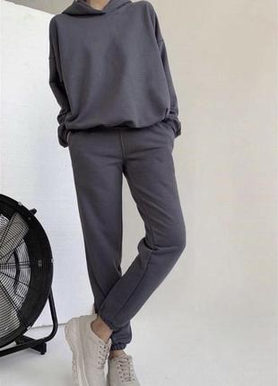 Женское серое худи (свитшот) с капюшоном, размер s2 фото