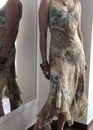 Розкішна сукня з натурального шовку7 фото