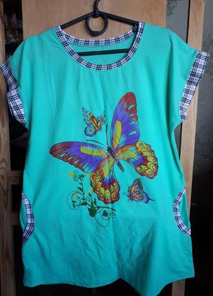 Футболка - туника красивая