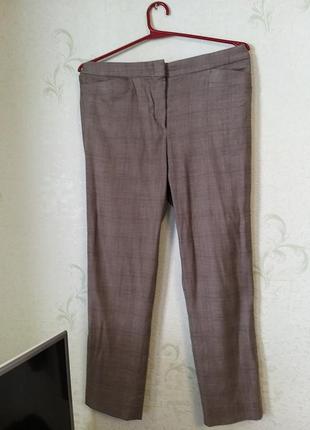 Штани тонка вовна armani collezioni колір сірий!