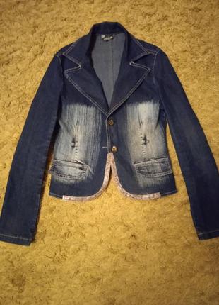 Пиджак куртка джинсовая1 фото
