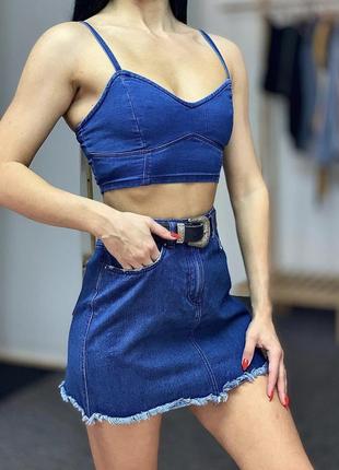 💙джинсовая юбка h&m 34-36‼️роспродажа‼️