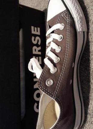 Кеди converse chuck taylor all star charcoal (1j794c)7 фото