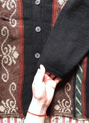 Кардиган кофта шерсть в стиле ретро винтаж5 фото