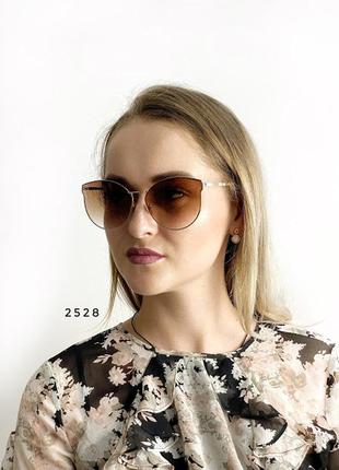 Модні коричневі окуляри к. 2528